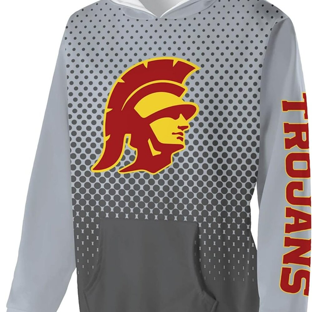 NWT USC Trojans Men’s Fleece Hoodie – Holloway Sublimated NCAA Team Apparel (S)